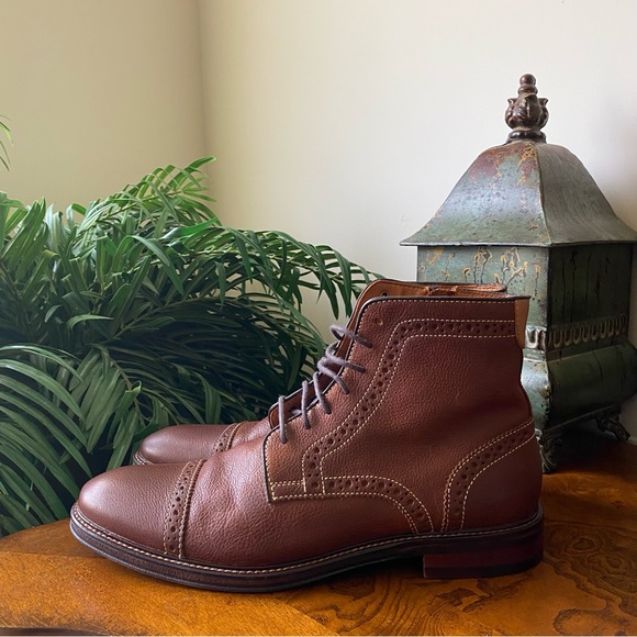 Johnston and Murphy WARNER Zip Cap Toe Boots